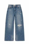 Distressed Wide Leg Jeans